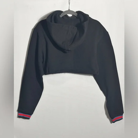 Opening Ceremony Ringer Cropped Black Textured Fabric XS - Picture 3 of 13